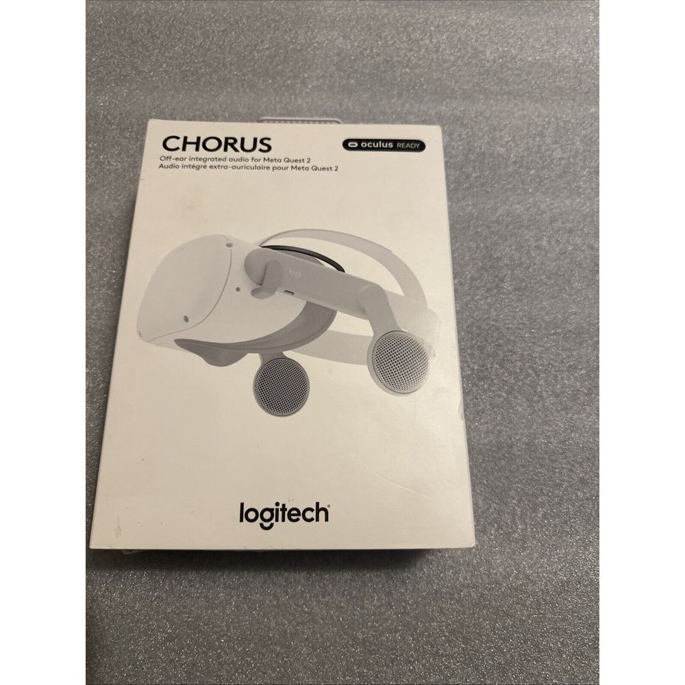 Logitech‎ - Chorus VR Off-Ear Integrated Audio for Meta Quest 2 - White